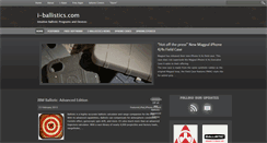 Desktop Screenshot of i-ballistics.com